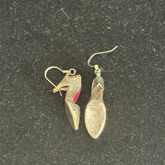 Vintage Sterling Dangle Earrings for Pierced Ears - Picture 4 of 5